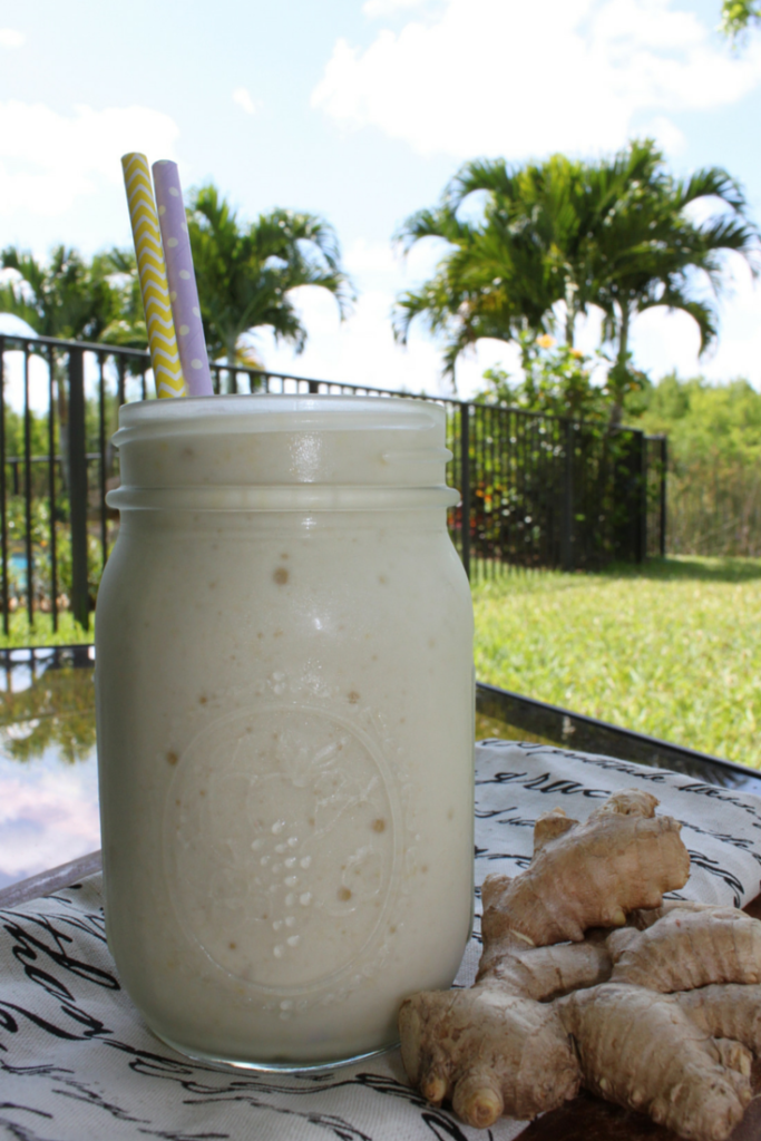 ginger mango smoothie palm tree